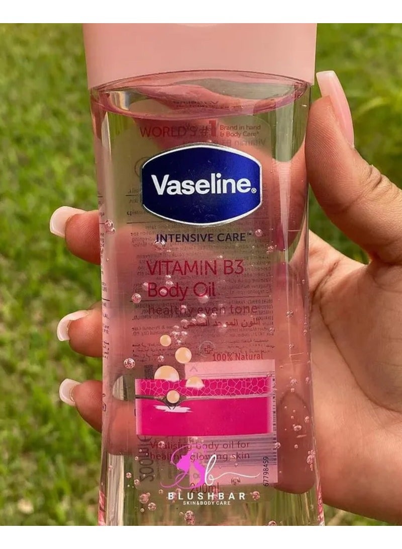 Vaseline Vitamin B3 Body Oil for Skin Tone Unification - 200ml - Image 2