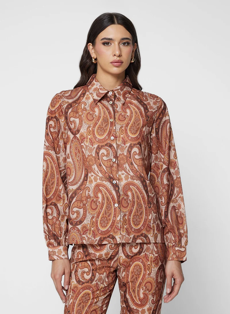 Khizana Print Shirt & Pant Set