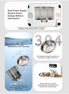 Kidle Automatic Cat Feeder Large Capacity Pet Feeder Cat Dog Feeder Cat Food Dispenser  - Image 3