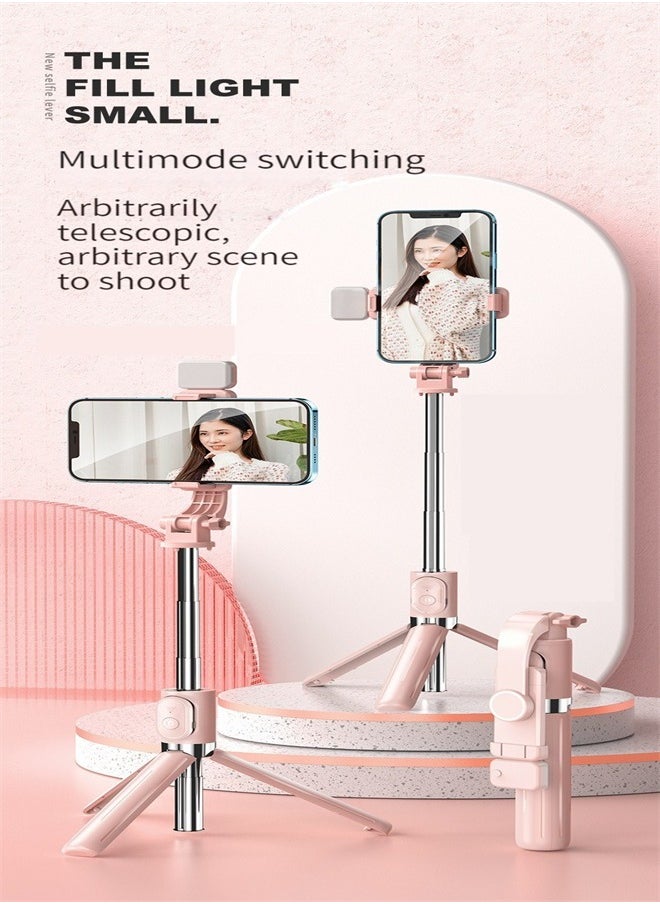 M MIAOYAN - Selfie Stick & Phone Tripod Portable Selfie Fill Light Portable All-in-One Professional Travel Tripod with Remote, Compatible with Android/iPhone - Image 1