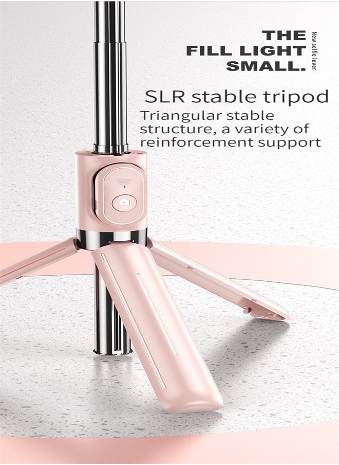 M MIAOYAN - Selfie Stick & Phone Tripod Portable Selfie Fill Light Portable All-in-One Professional Travel Tripod with Remote, Compatible with Android/iPhone - Image 1