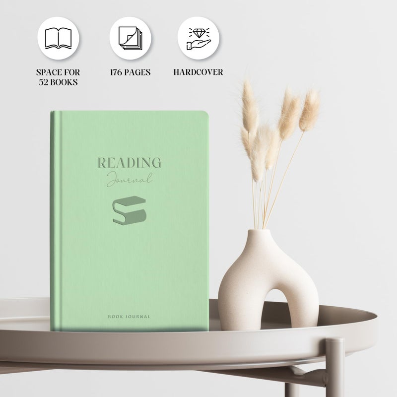 BIROYAL Reading Journal with 52 Reviews & Progress Tracking - Book Journal Reading Log 176 Pages - A5 Hardcover Reading Tracker Journal - Gift for Book Lovers & Readers - Keeping Notes on Your Favorite Books - Image 2