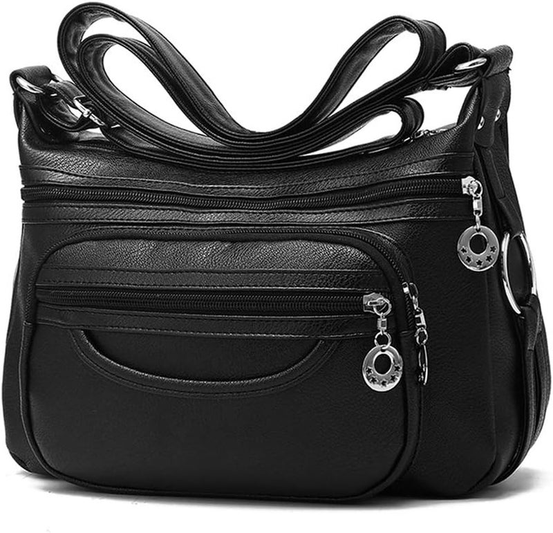 MINTEGRA Store Women Crossbody Bag Leather Handbag Pocketbook Lightweight Shoulder Purse | Leather, Pocketbook, Lightweight, Shoulder, Pocketbook, Lightweight - Image 1