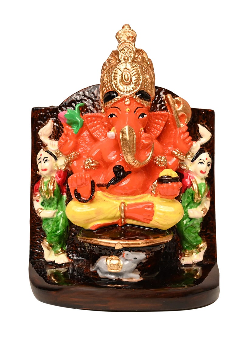 KariGhar® Siddhivinayak Ganpati Murti Idol for Car Dashboard/Home/Living Room/Puja Room/Gifting/Study Table 10 cm - Image 2