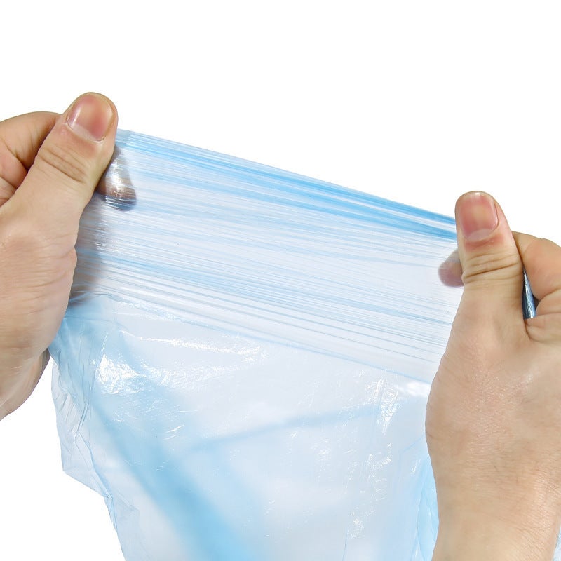 Household Flat Mouth Garbage Bag Kitchen Plastic Bag Thickeneded Extra Thick Five-Roll Disposable Storage Bag Affordable - Image 4