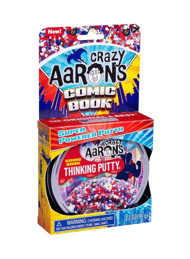 Crazy Aaron's Comic Book Thinking Putty - 4" Tin Thinking Putty - Non-Toxic Sensory Play Putty - Never Dries Out - Creative Toy Fun For Ages 3+ - Image 5