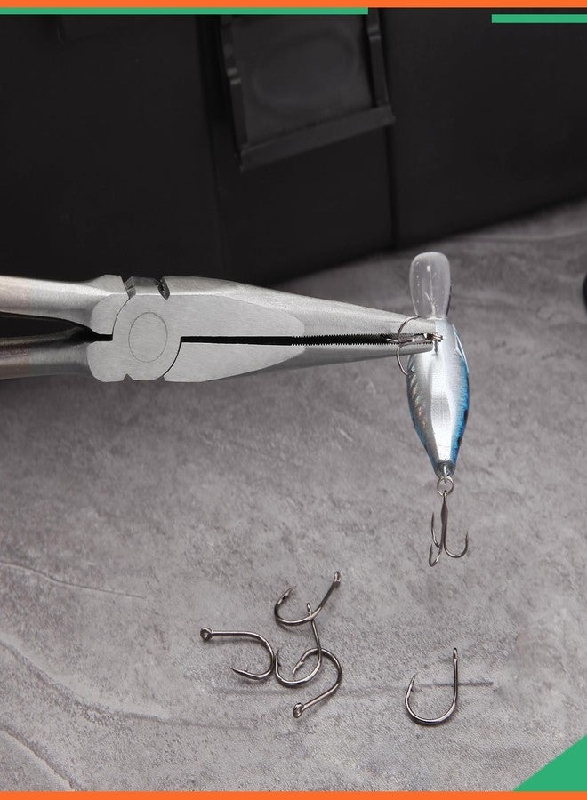 كماشة LEONTOOL ذات قبضة مسدسية مقاس 13 بوصة مع أسنان، كماشة ذات قبضة مسدسية منحرفة مع فكوك مسننة ومقابض غير قابلة للانزلاق كماشة ذات أنف إبرة طويلة المدى تعمل في الأماكن الضيقة - Image 4