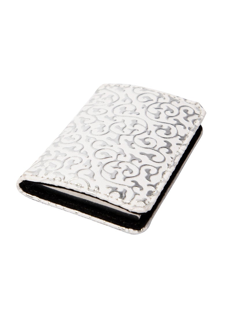 Biggdesign White Leather Cover Business Card Holder - Image 3