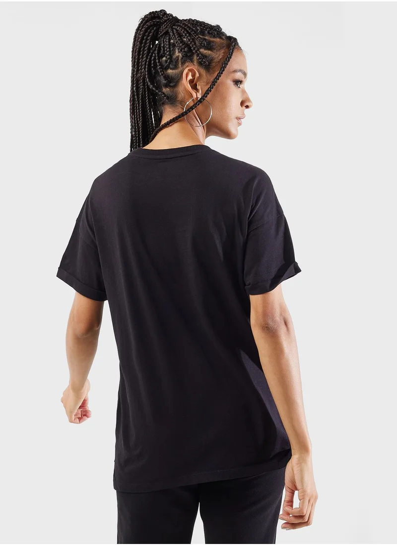 DKNY Sport Crew Neck Graphic Detail T-Shirt