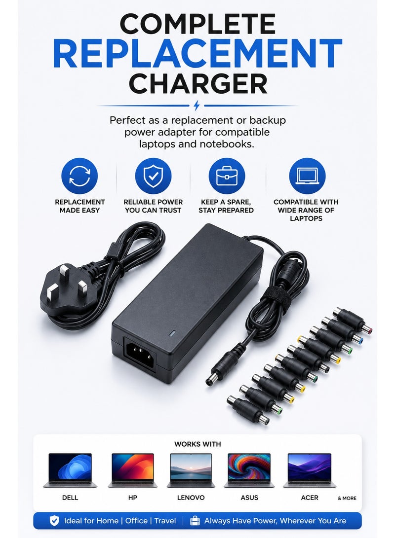 OG Universal Notebook Power Adapter 12V to 24V UV9090 – 34 Pin Multi Connector Laptop Charger with Adjustable Voltage & Built-in Protection - Image 4