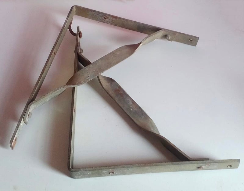 Shelf Bracket 2 Pcs Zinc Colour 12 x 10 inch  - Image 2