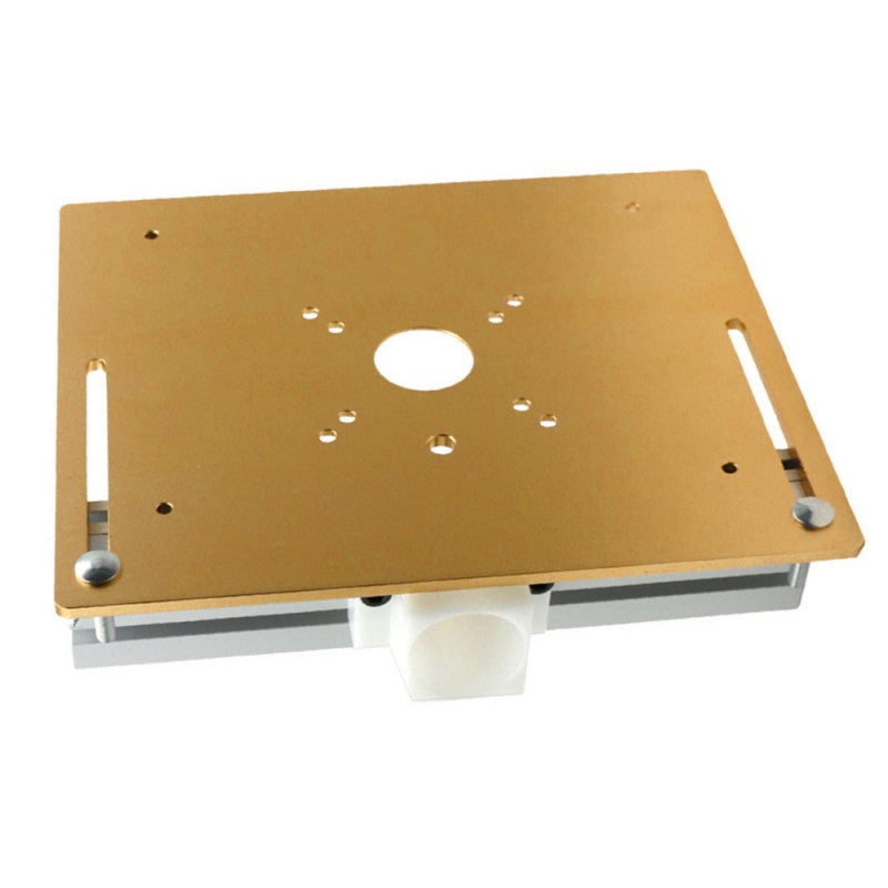 Router Table Insert Plate: 3PCS Gold 240 X 200 X 5mm High-quality Aluminum Alloy - Strong Wear-resistant Rust-proof Clear Scale Router Template for Woodworking, Electric Trimming Engraving Machines - Image 5