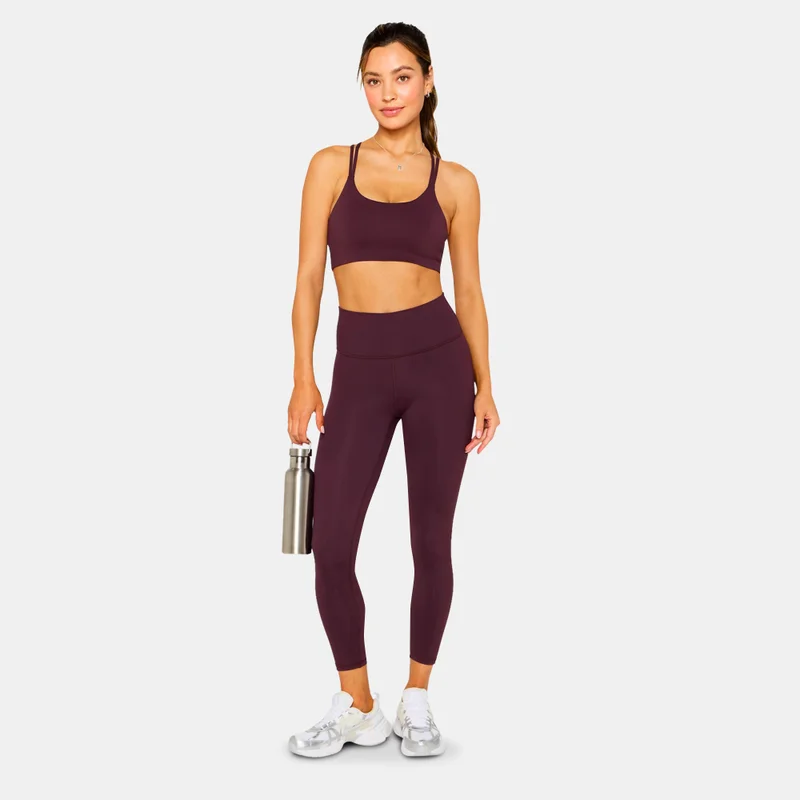 Fabletics Red Women's Define PowerHold 7/8 Leggings for Women | Best Price UAE