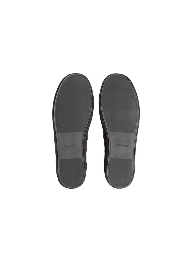 CALVIN KLEIN Triple Black Javi - Cotton Canvas Espadrilles for Men | Best Price UAE