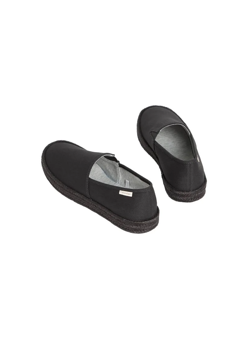 CALVIN KLEIN Triple Black Javi - Cotton Canvas Espadrilles for Men | Best Price UAE