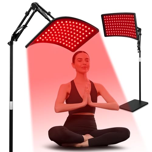 Viconor Red Light Therapy for Face and Body Red Infrared Light Therapy Lamp with Stand Led 660nm 850nm Infrared Light Device for Body