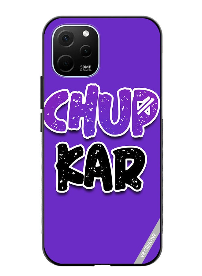 VR CREATIVE Protective Case Cover For Huawei Enjoy 50z Chup Karo Hindi Quote Design Multicolour - Image 1
