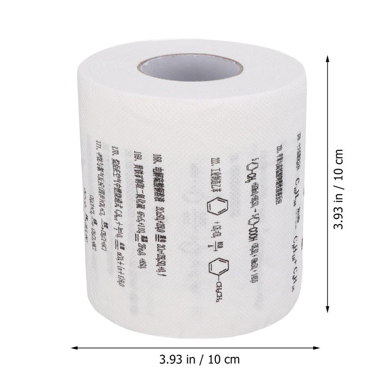 Chemical Physics Formula Printed Toilet Paper 4 Rolls Novelty Bathroom Tissue Set - Image 3