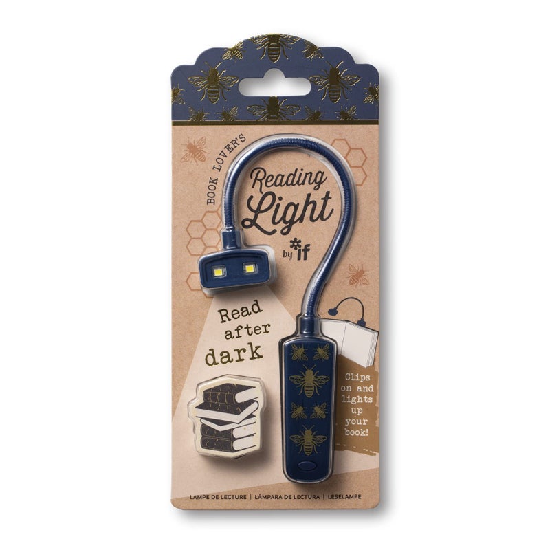 IF Book Lover's Reading Light - Bee, Blue - Image 1