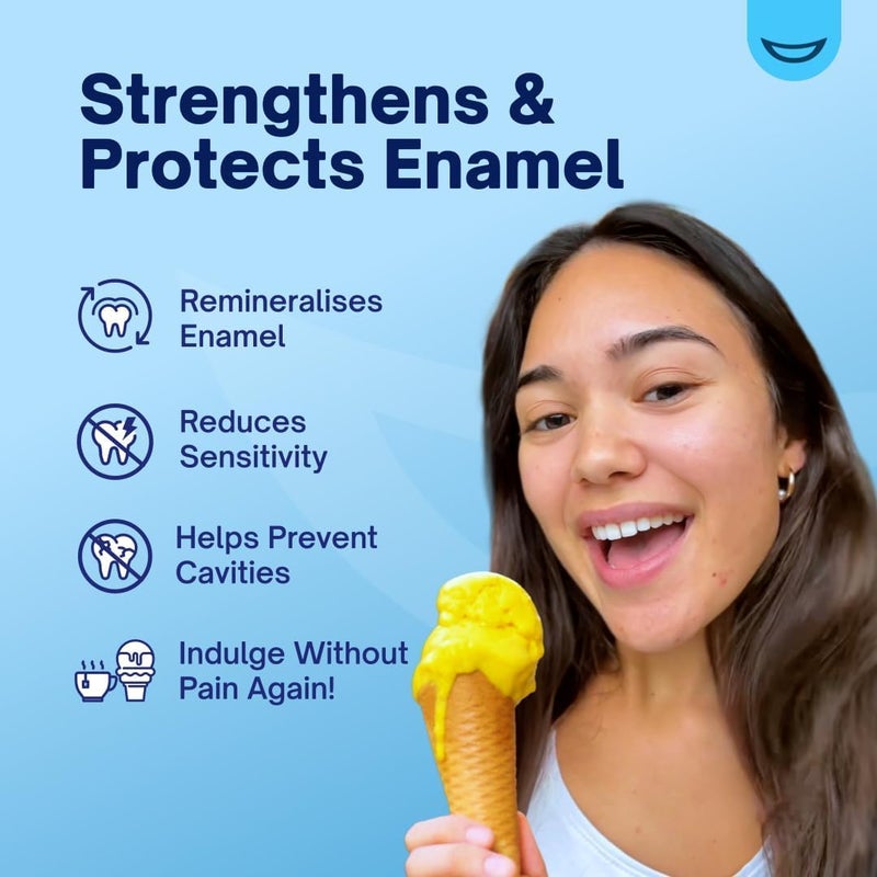 MySweetSmile nHA Enamel Care Serum Sensitive Teeth Relief with Hydroxyapatite Tooth Repair Remineralise Enamel Mint Flavour Sensitive Toothpaste 30mL - Image 5