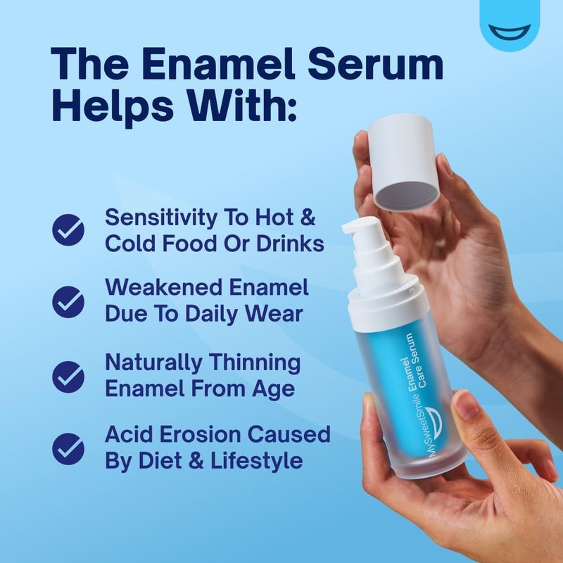 MySweetSmile nHA Enamel Care Serum Sensitive Teeth Relief with Hydroxyapatite Tooth Repair Remineralise Enamel Mint Flavour Sensitive Toothpaste 30mL - Image 4