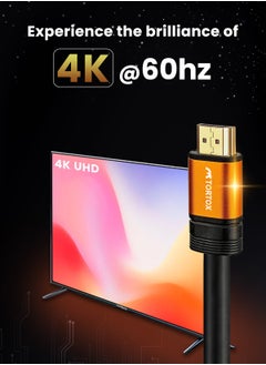Tortox Tortox High Speed HDMI 2.1 Cable (2m Length), 8K@60Hz 4K@120Hz, Aluminum Body Shell, Dolby Vision And Audio, Transfers 18Gbps To 48Gbps, Compatible With PS5/PS4/HDTV/Projector/Laptop/Macbook/PC  - Image 3