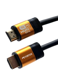 Tortox Tortox High Speed HDMI 2.1 Cable (2m Length), 8K@60Hz 4K@120Hz, Aluminum Body Shell, Dolby Vision And Audio, Transfers 18Gbps To 48Gbps, Compatible With PS5/PS4/HDTV/Projector/Laptop/Macbook/PC  - Image 1