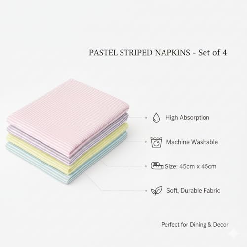 PIXEL HOME DECOR Pixel Home Re-usable Cotton Cleaning Cloths (4pcs)(Vibrant Colors) - Image 5