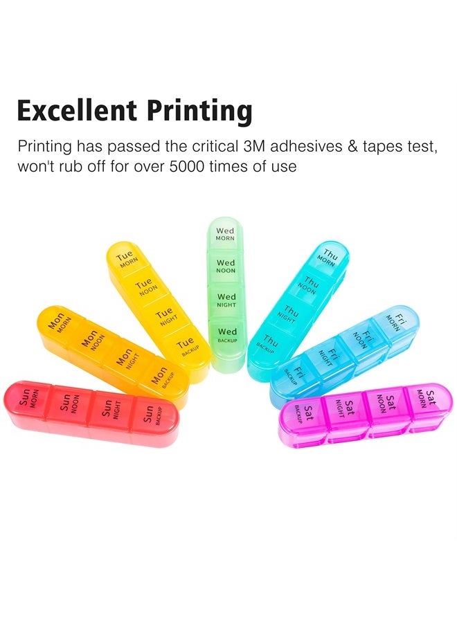 Daviky Pill Organizer 4 Times a Day, Daily Pill Box Organizer, Large Weekly Medicine Pill Organizer, Pill Cases Organizers 7 Day, Pill Boxes 7 Day to Hold Vitamins, Medication - Image 5