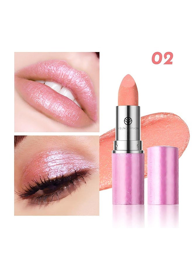 YOUNG VISION Lipstick,Shimmering, Chameleon Effect Lipsticks – Long-Lasting Color Shift, Micro-Shimmer, Hydrating Formula,#02 - Image 2
