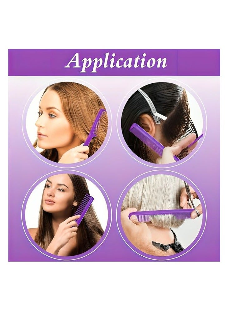 طقم امشاط متعدد المقاسات 8 قطع لون بنفسجي - Image 2