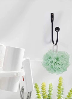 Y&D Curtain Holdback, 2pcs Wall Mounted Drapery Tiebacks with Screws, Heavy Duty Metal Decorative Window Holder Hook Black  - Image 3