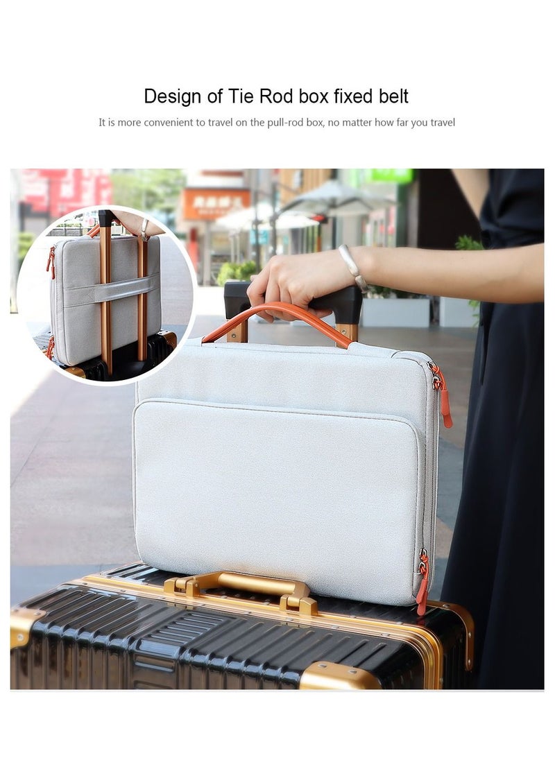 Arabest - 13.3 Inch Laptop Sleeve Case Protective Bag Notebook Carrying Case Handbag Waterproof Computer Bag Cover with Handle for MacBook Air/MacBook Pro 13(Grey) - Image 1