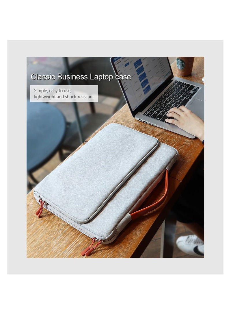 Arabest - 13.3 Inch Laptop Sleeve Case Protective Bag Notebook Carrying Case Handbag Waterproof Computer Bag Cover with Handle for MacBook Air/MacBook Pro 13(Grey) - Image 1
