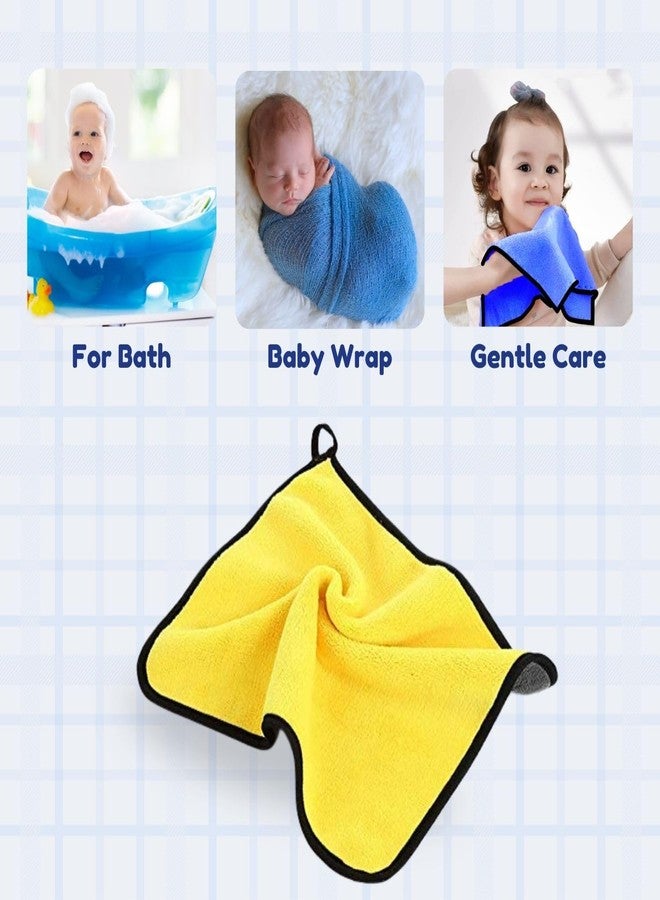 moxly Ultra-Soft Microfiber Baby Cloth Set (Pack of 3) (40x40 cm- 2 Pcs) & (40x60 cm-1 Pc) 600 GSM – Gentle & Absorbent for Newborns & Toddlers - Image 5
