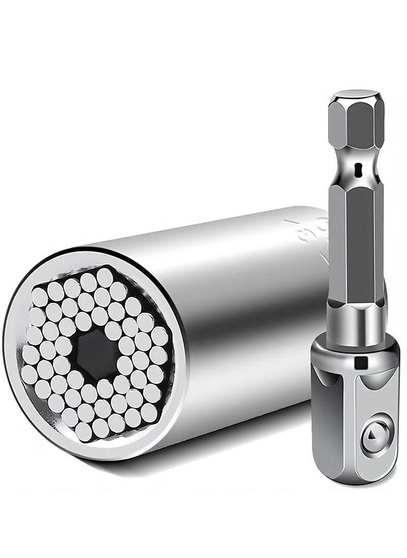 Generic Super Universal Socket Tools Gifts for Men Grip Socket Set Power Drill Adapter Cool Stuff Ideas Gadgets for Men Gifts for Dad Women Husband Boyfriend 7 to 19mm  - Image 1
