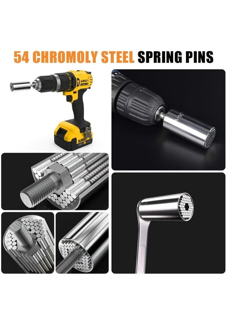 Generic Super Universal Socket Tools Gifts for Men Grip Socket Set Power Drill Adapter Cool Stuff Ideas Gadgets for Men Gifts for Dad Women Husband Boyfriend 7 to 19mm  - Image 4