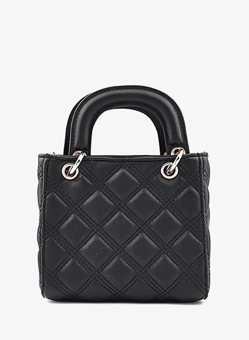Cuple Black Tween Girls Quilted Top Handle Bag for Women | Best Price UAE