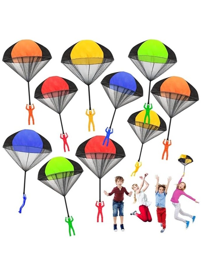 Beauenty 5 Pack Parachute Toys, Tangle-Free Outdoor Throwing Parachutes, Hand-Thrown Parachute Figures, Flying Soldier Toys, Perfect Gifts for Children - Image 1