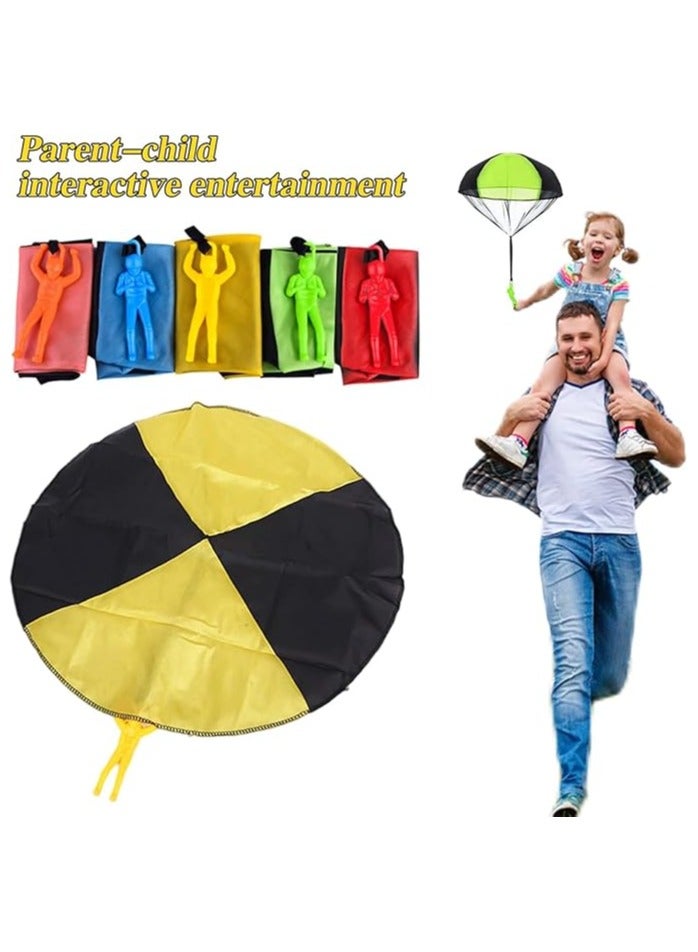 Beauenty 5 Pack Parachute Toys, Tangle-Free Outdoor Throwing Parachutes, Hand-Thrown Parachute Figures, Flying Soldier Toys, Perfect Gifts for Children - Image 2