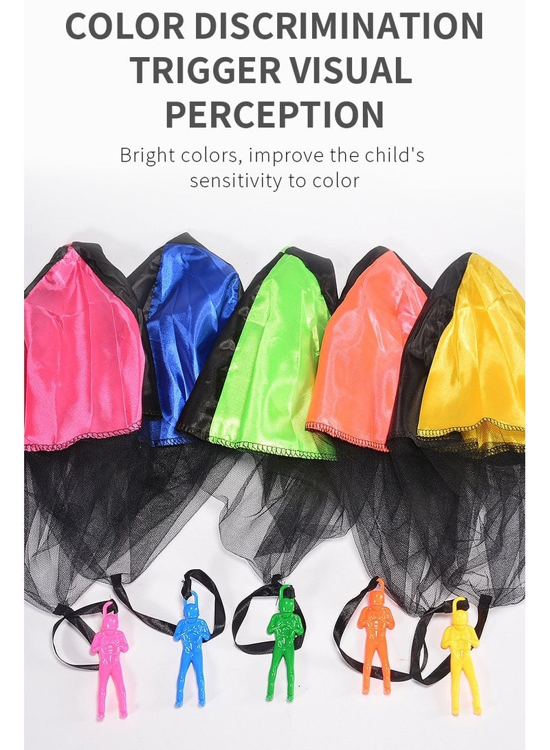 Beauenty 5 Pack Parachute Toys, Tangle-Free Outdoor Throwing Parachutes, Hand-Thrown Parachute Figures, Flying Soldier Toys, Perfect Gifts for Children - Image 5