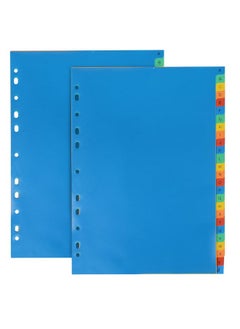 Er Dividers, Fome 2 Pack Multicolor Binder Tab Dividers For 3 Ring Binder Or Notebook Dividers, 11 Hole A4 Punch Plastic Index Divider With 26 Tab For 2/3/4/11 Ring Binders, Letter A-Z Dividers