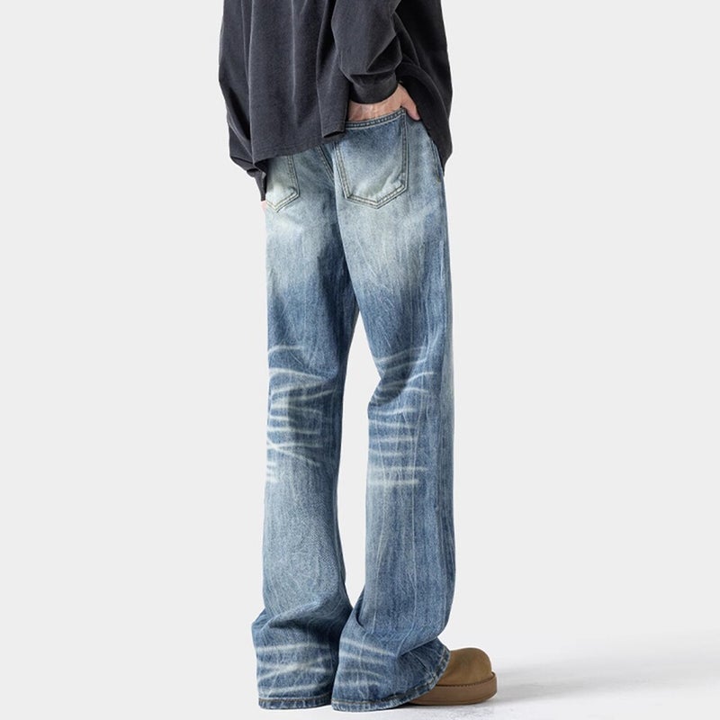 Unisex Classic Denim Jeans Loose Fit Daily Outdoor Wear - Image 5