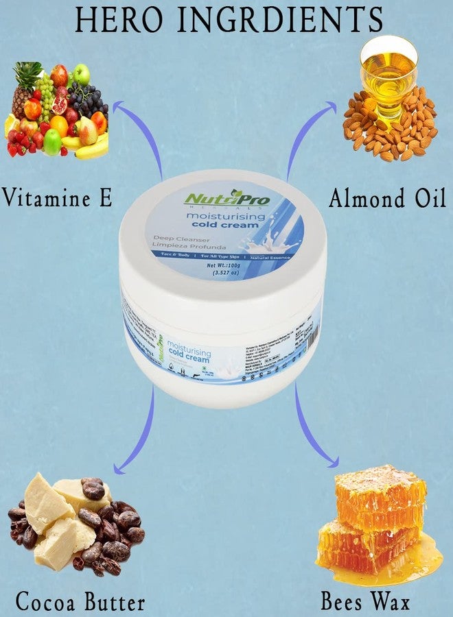 NutriPro Moisturising Cold Cream|Enriched With Natural Essence|For Deep Moisturizing, Nourishment, And Protection 100ml - Image 3