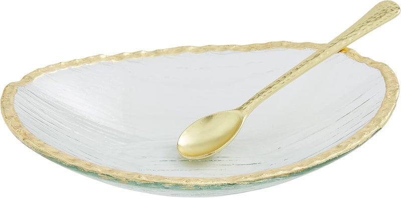 mud pie Mud Pie Gold Glass Dip Bowl Set 75 x 175 - Image 1