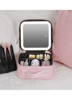 Portable Makeup Bag with LED and Mirror Pink Color - pzsku/Z4DA7EDB82300BA4CECE8Z/45/_/1734159784/5d476b28-abec-46ce-8b02-3b69e5082d8f