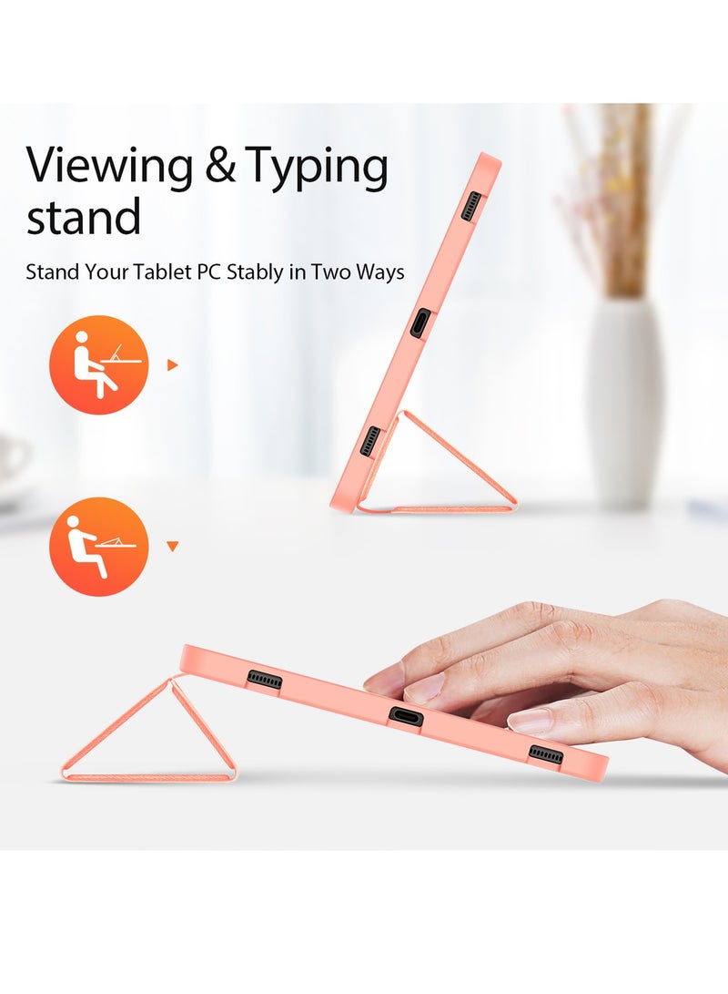 دوكس دوتشيز حافظة سامسونج تاب S9 بلس (X810/X816B) حافظة جلدية ذكية قابلة للطي مع حامل قلم رصاص وغطاء السكون التلقائي - Image 3