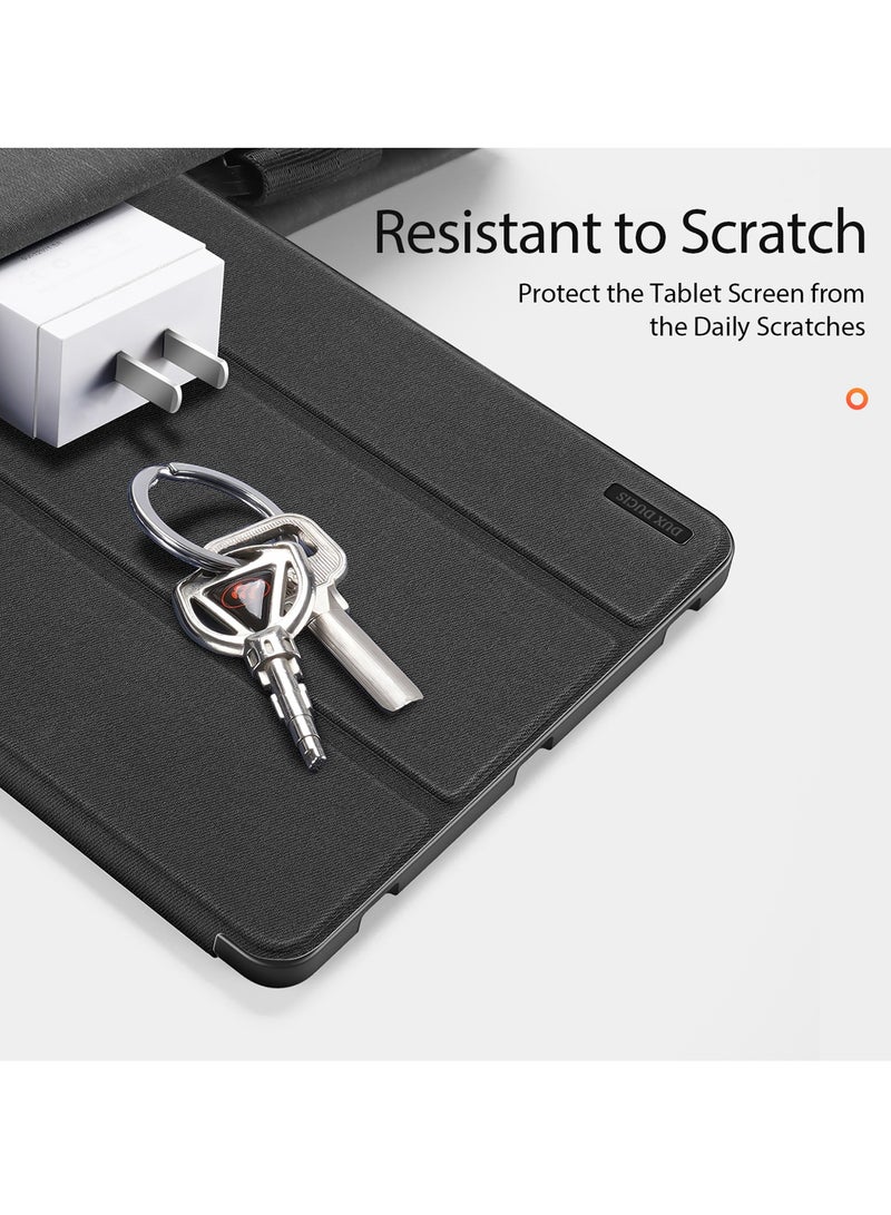 دوكس دوتشيز حافظة سامسونج تاب S9 بلس (X810/X816B) حافظة جلدية ذكية قابلة للطي مع حامل قلم رصاص وغطاء السكون التلقائي - Image 4