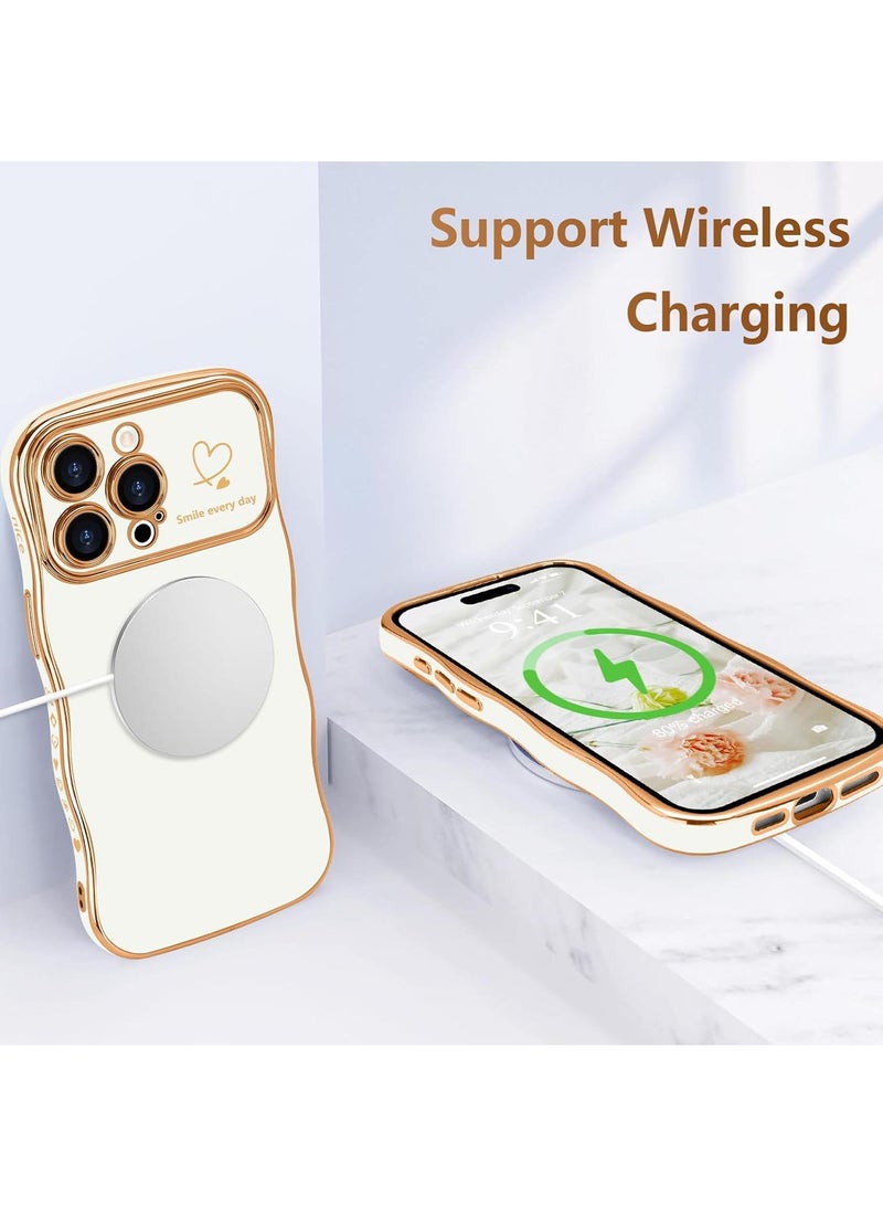 Y&D Suitable For Iphone 14 Electroplated Love Large Window Wave Drop Resistant Phone Case - Image 4