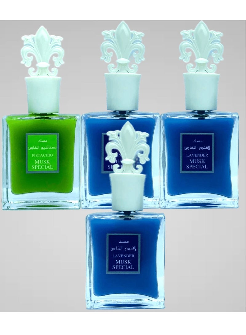 بيليزا عطور مجموعة الصبايا قطعه مسك بستاشيو الخاص و 3 قطع مسك لافندر الخاص - Image 1